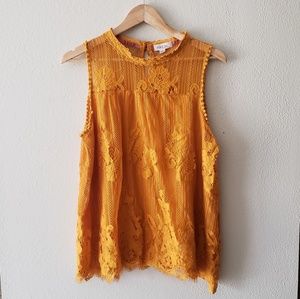 Mustard yellow top